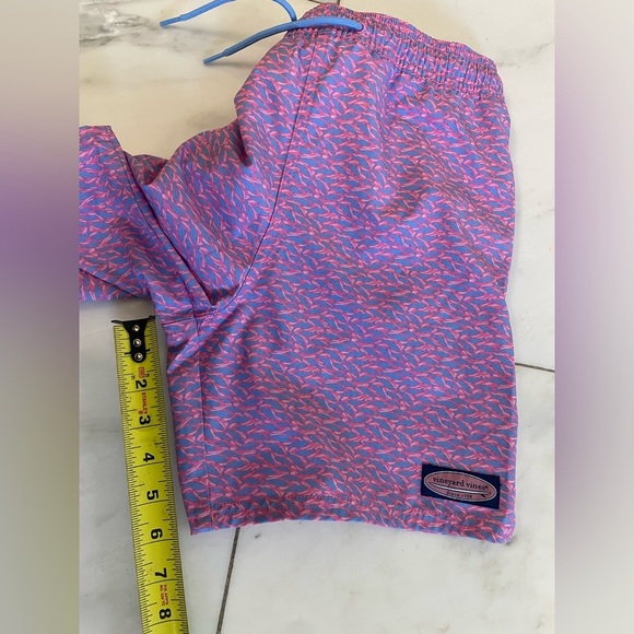 Vineyard Vines youth large, two for one, 2 pairs printed swim trunks w/ netting - Picture 14 of 15